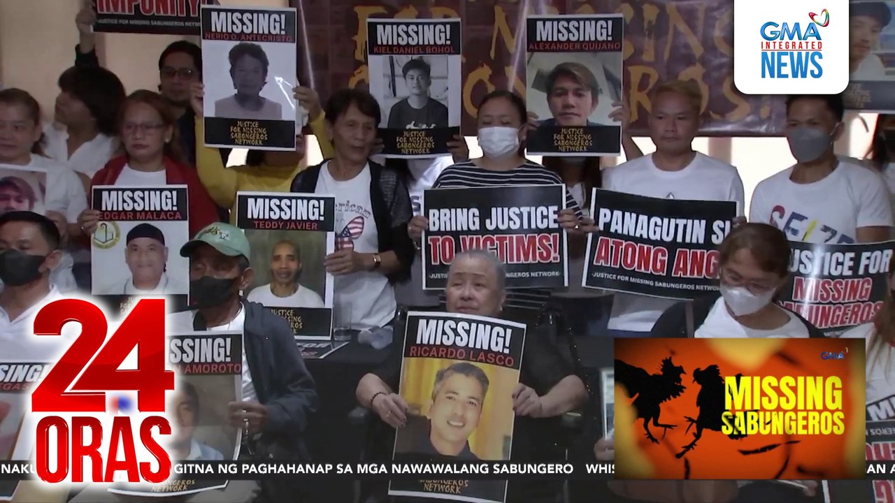 Kaanak ng mga nawawalang sabungero, patuloy na nananawagan ng hustisya; handang magbigay ng DNA sample | 24 Oras