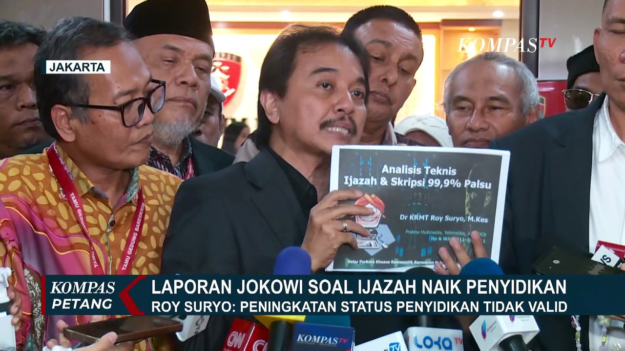 Tanggapi Soal Status Penyidikan Kasus Ijazah Jokowi, Roy Suryo: Bukti Tidak Valid | KOMPAS PETANG