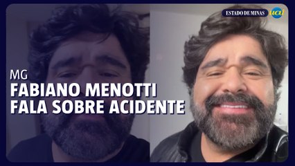 Fabiano Menotti fala sobre acidente de carro nas redes sociais