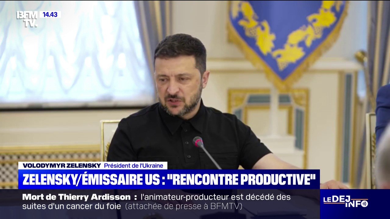 "Nous avons pris des décisions très positives pour les deux pays": Volodymyr Zelensky salue une rencontre "productive" avec l'envoyé américain Keith Kellogg