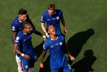 Fans react outside of stadium after Chelsea's FIFA Club World Cup victory