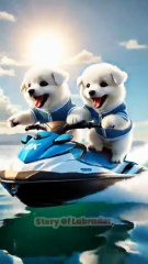 Where did the puppy get so many bananas from #dogstory #ai #dog