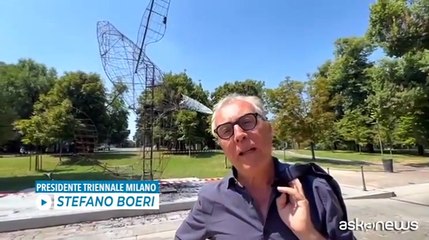 Incendiata la Balena di Allegrucci in Triennale. Boeri: «Denuncia la crisi climatica e anche l'aggressività umana»