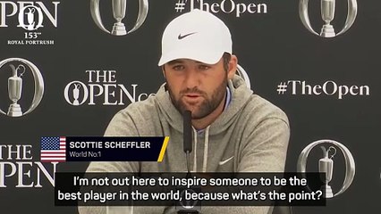 Golf is 'not a fulfilling life' says world number one Scheffler