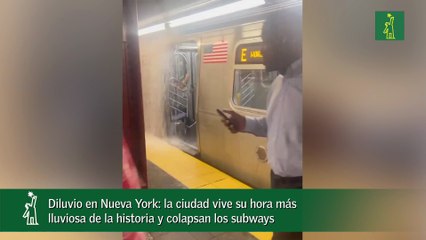 Diluvio en Nueva York- la ciudad vive su hora más lluviosa de la historia y colapsan los subways