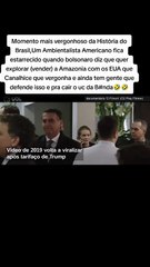 Bolsonaro deixa Ambientalista Americano Horrorizado com seu discurso Criminoso querendo vender a Amazônia
