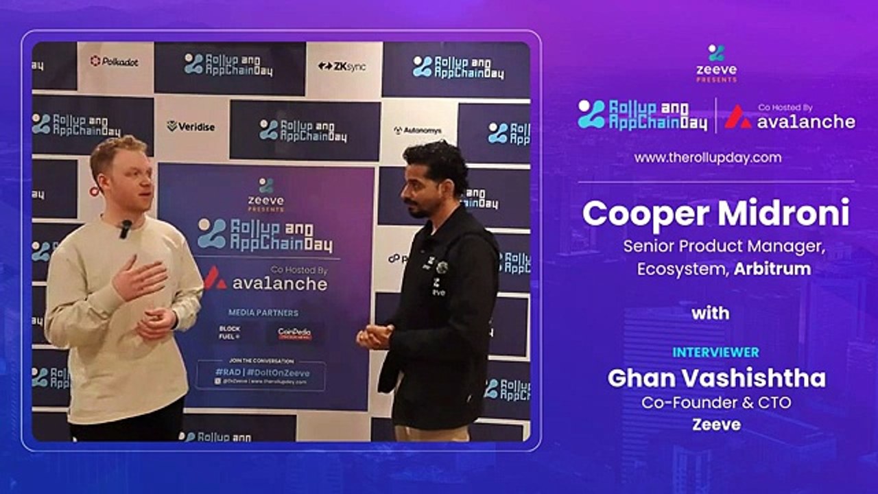 Interoperability & Universal Intents Engine - Cooper Midroni Sr. PM, Ecosystem, Arbitrum discusses
