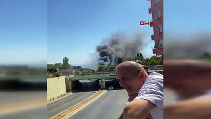 İstanbul'da İSKİ'ye ait tesiste yangın