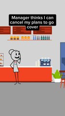 Manager thinks I can cancel my plans to go cover 🤣 #shorts #shortsviral #viralvideo