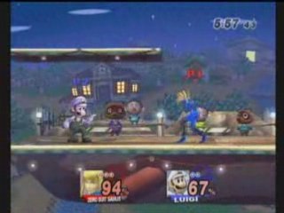 Brawl SN3S (Zamus) Vs ROB59 (Luigi)