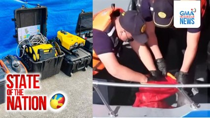 May mga buto ng tao sa 5 sakong nakuha ng PCG sa Taal Lake | SONA