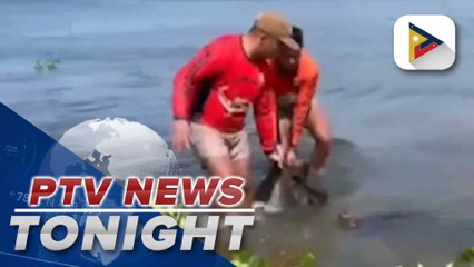 Bones recovered by technical diving team in Taal Lake brought to Camp Crame