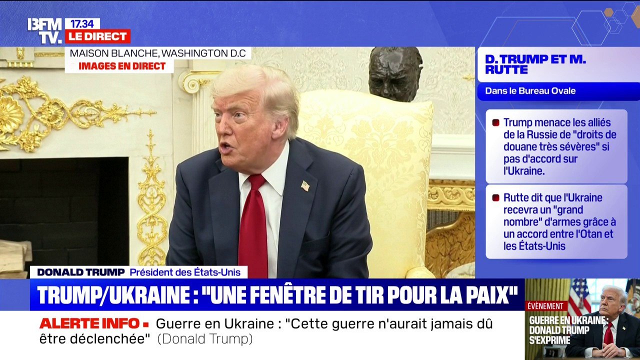 Guerre Russie-Ukraine: "C'est une fenêtre de tir pour la paix", indique Donald Trump