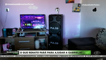 Gabriela perdeu a mãe, sonha viver de costura e pede ajuda à Renato Ambrosio | Sabadão de Todos