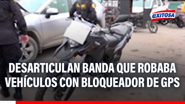 Desarticulan banda que robaba vehículos con bloqueador de GPS y motocicleta de efectivo policial