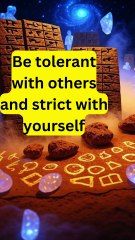Be tolerant with others and strict with yourself, motivation, wisdom