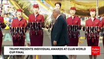 Boos Ring Out Across MetLife As Trump Presents Individual Awards At Club World Cup Final