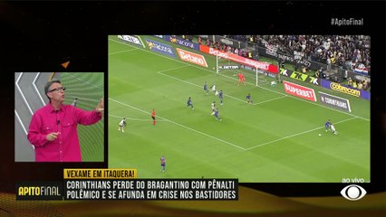 Neto critica Dorival após derrota do Corinthians para o Bragantino: "Não entendeu o jogo"