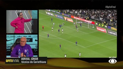 Neto interrompe entrevista de Dorival Júnior e dispara: "Não vem contar mentira pra mim"