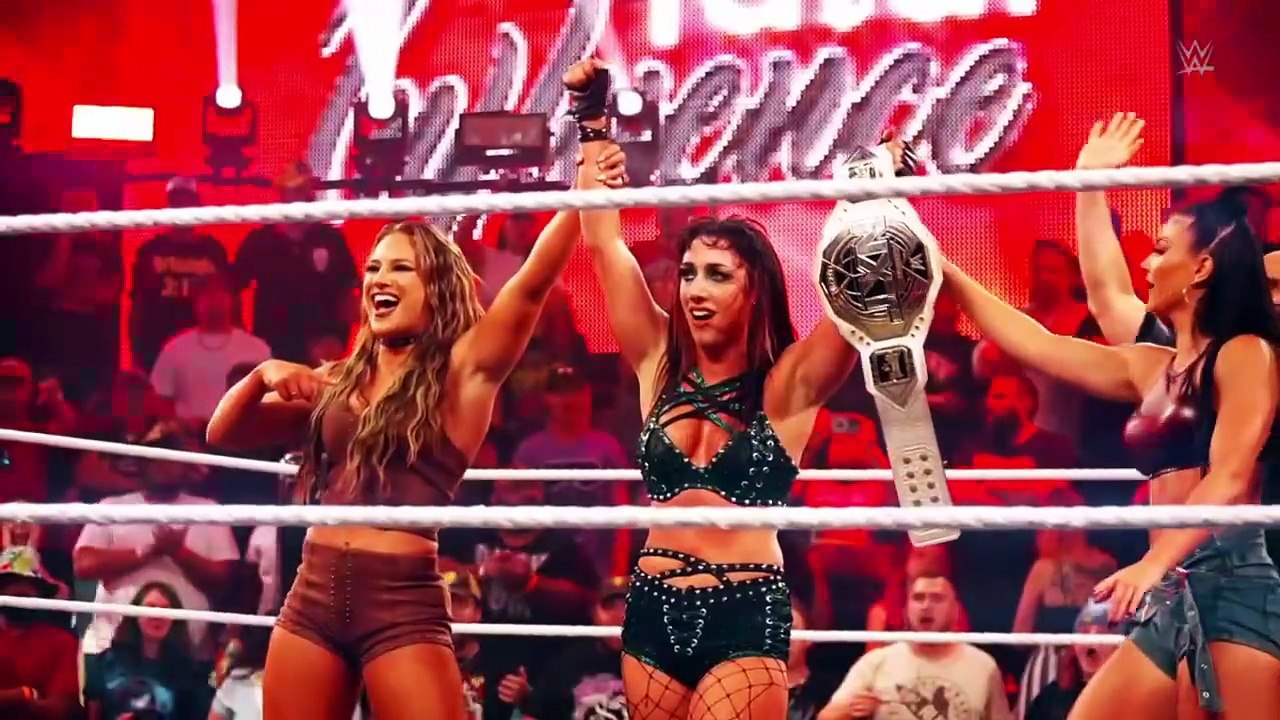 WWE TAG TEAM CHAMPIONSHIP : ROXANNE PEREZ - RAQUEL RODRIGUEZ VS THE KABUKI WARRIOR VS CHARLOTTE FLAIR - ALEXA BLISS VS SOL RUCA - ZARYA