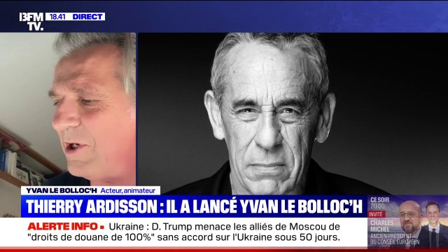 Il aimait faire de la bonne télévision , Yvan Le Bolloc'h rend hommage à son ami Thierry Ardisson