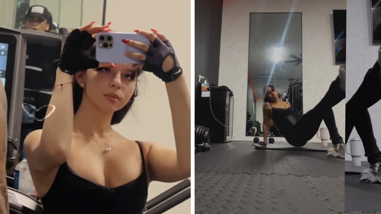 Ángela Aguilar presume rutina de ejercicios junto a Christian Nodal tras críticas a su cuerpo