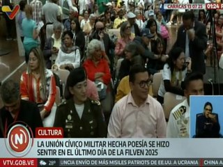 Unión cívico militar reflexionó desde la poesía en el marco del cierre de la Filven 2025