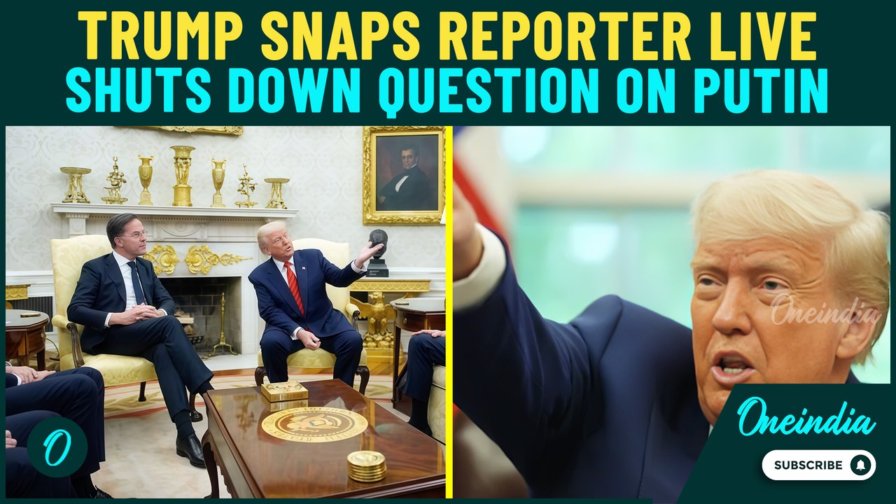 “Don’t Ask Me That!” — Trump SNAPS at Reporter Over Putin Question During NATO Talks with Rutte