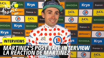 Martinez's post-race interview - Stage 10 - Tour de France 2025