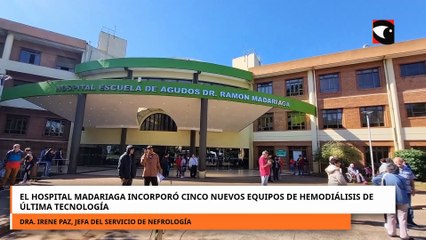 El hospital Madariaga incorporó cinco nuevos equipos de hemodiálisis de última tecnología