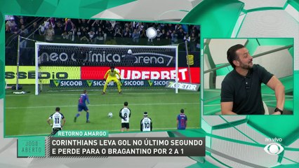 Ronaldo Giovaneli detona setor defensivo do Corinthians e reclama da arbitragem contra o Bragantino