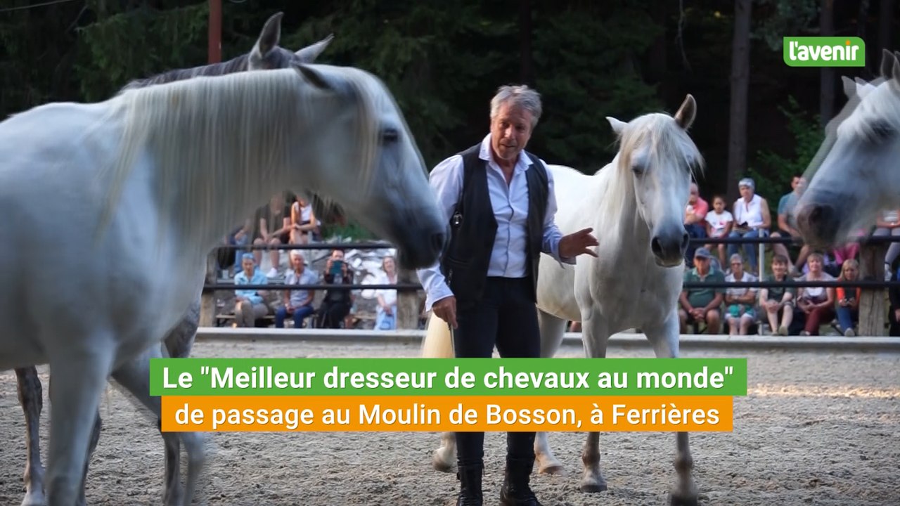 Le "Meilleur dresseur de chevaux au monde" de passage au Moulin de Bosson, à Ferrières