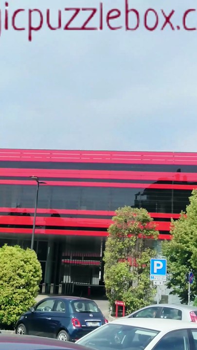 Playing chess in front of Ferrari Factory and Formula One Office