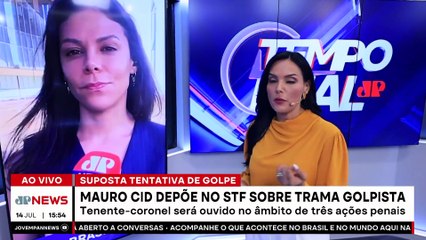 Mauro Cid depõe no STF sobre suposta trama golpista | TEMPO REAL
