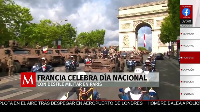 Francia celebró su tradicional desfile militar encabezado por Emmanuel Macron