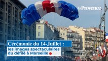 Cérémonie du 14-Juillet : les images spectaculaires du défilé à Marseille