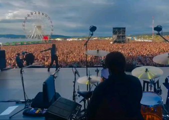 Iggy pop Tournée 2025 ( vu derrière la batterie )