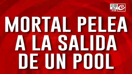 Mortal pelea a la salida de un pool: hay un sospechoso detenido