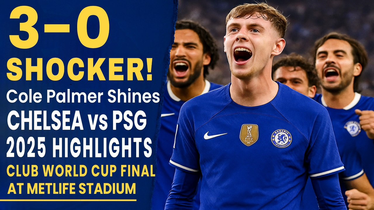 Cole Palmer Shines: Chelsea vs PSG 2025 Highlights | Club World Cup Final at MetLife Stadium