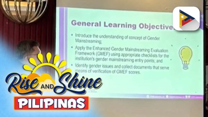 PTV, nagsagawa ng 3-day training sa Harmonized Gender and Dev’t Guidelines and Enhanced Gender Mainstreaming Evaluation Framework