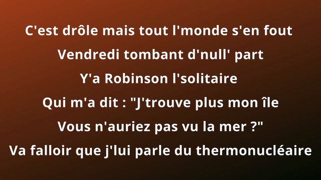 Jean-Patrick Capdevielle - Quand tes dans le désert (paroles)