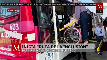 En Pachuca, Hidalgo, comienza operaciones la "Ruta de la Inclusión"