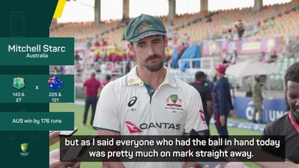 Record-breaker Starc uncomfortable in spotlight after West Indies rout