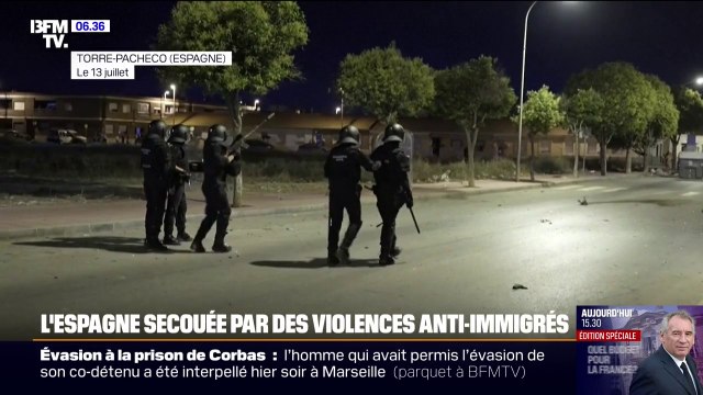 Dix personnes interpellées en Espagne après des violences anti-immigrées faisant suite à l'agression d'un retraité