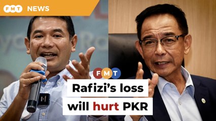 Rafizi’s loss will hurt PKR, says Sarawak minister