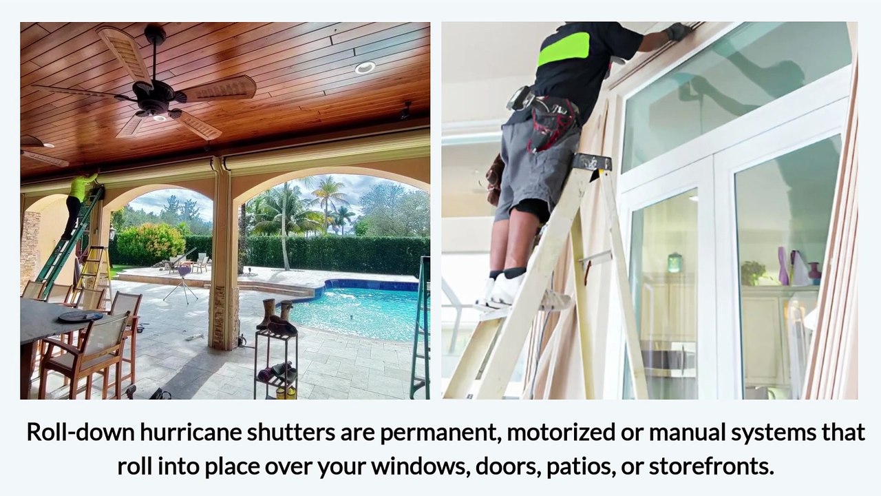 Roll Down Hurricane Shutters
