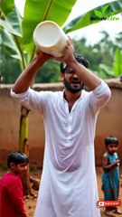 Man Celebrates Divorce by Bathing in 40 Litres of Milk!