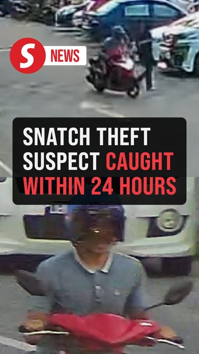 Snatch theft suspect caught within 24 hours in Kota Baru