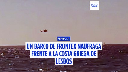 Un buque portugués de Frontex se hunde frente a la costa de Lesbos  tras chocar con un arrecife
