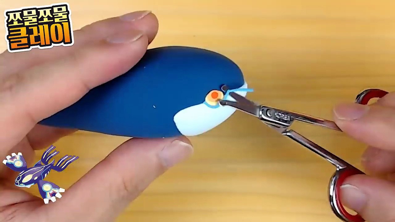 Sculpting Primal Kyogre Water-type Legendary Pokémon Clay art